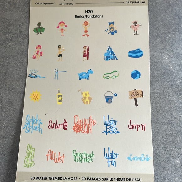 H2O Cricut Cartridge - Picture 3 of 3